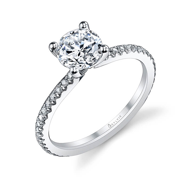 Round Solitaire Diamond Engagement Ring